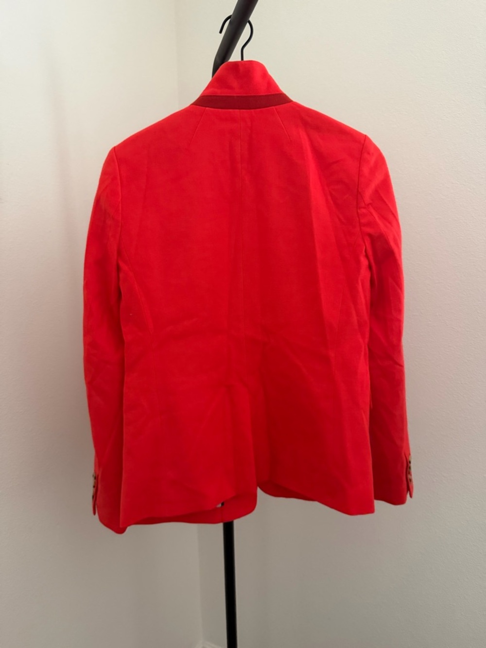 J. Crew Regent Coral-Red Single-Button Women's Blazer - Picture 6 of 6